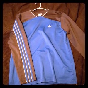 Blue Adidas Long sleeve Shirt